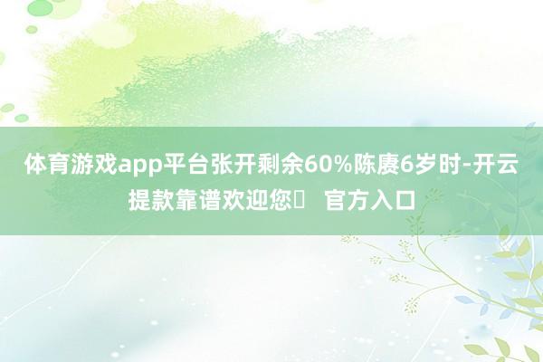 体育游戏app平台张开剩余60%陈赓6岁时-开云提款靠谱欢迎您✅ 官方入口